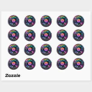 Mum’s Vintage Playlist Classic Round Sticker