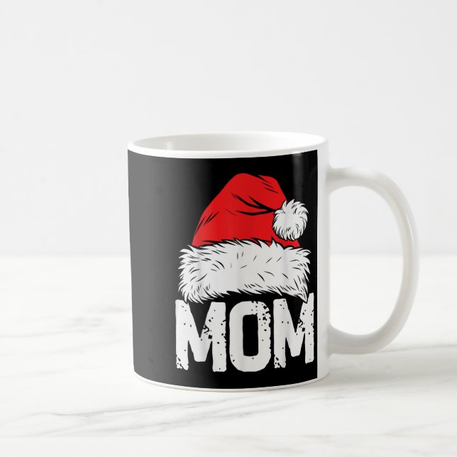 Mum Santa Christmas Family Matching Pyjamas Mama X Coffee Mug (Right)