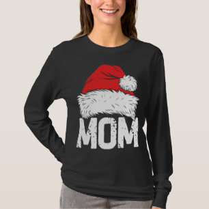Mum Santa Christmas Family Matching Pyjamas Mama X T-Shirt