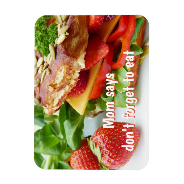 Mum says don't forget to eat magnet (Vertical)