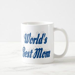 Mum sea blue half typography Mothers Day Coffee Mug