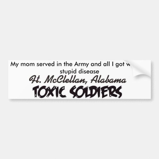 mum served bumper sticker (Front)