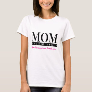 Mum Simple Modern Script Typography T-Shirt