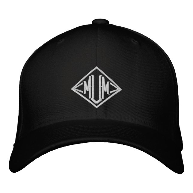 Mum Simple Modern Typography Custom Embroidered Hat (Front)
