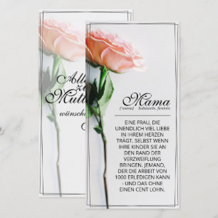 Mum – Simply Irreplaceable   Classic Card - Rose
