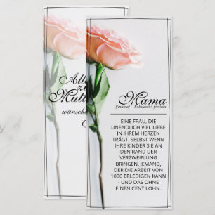 Mum – Simply Irreplaceable   Classic Card - Rose