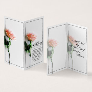 Mum – Simply Irreplaceable   Classic Card - Rose M