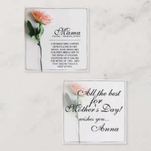 Mum – Simply Irreplaceable Classic Card - Rose M