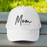 Mum Since 20XX Modern Simple Chic Trucker Hat<br><div class="desc">This simple and modern design is composed of san serif typography.</div>