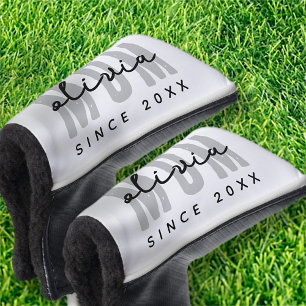 Mum Since 20XX Modern Simple Preppy Golf Head Cover