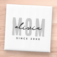 Mum Since 20XX Modern Simple Preppy