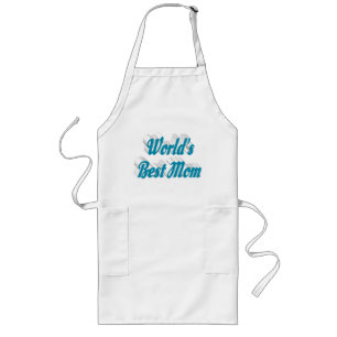 Mum Sky blue typography Mothers Day Long Apron