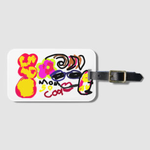 Mum so cool luggage tag