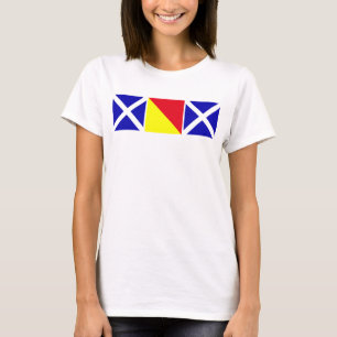 Mum Spelled out in Nautical Flags T-Shirt