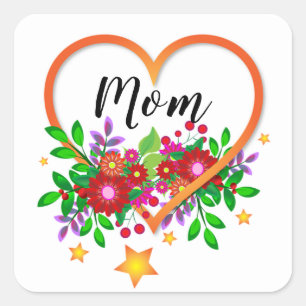 Mum Square Sticker