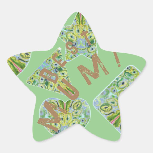 Mum! Star Sticker (Front)