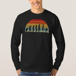 Mum Stroller Evolution Of Man Baby Carriage Mother T-Shirt