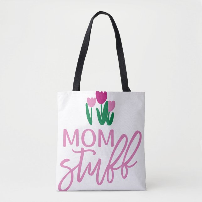 mum stuff Personalised Girl Tote Bag (Front)