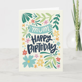 Mum summer birthday card
