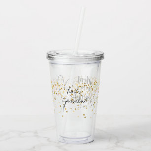 Mum superhero mothers day personalised with names acrylic tumbler