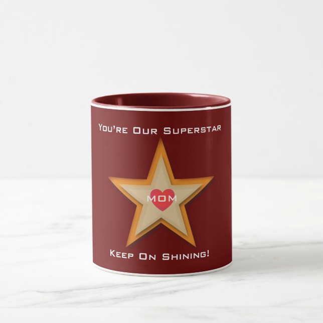 Mum Superstar Mug (Center)