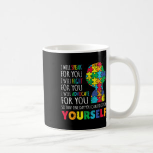 Mum Support Autism Awareness Autistic Boy Son Puzz Coffee Mug