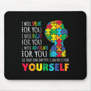 Mum Support Autism Awareness Autistic Boy Son Puzz Mouse Mat