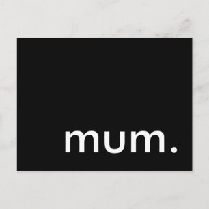 mum. surprise party invitation postcard