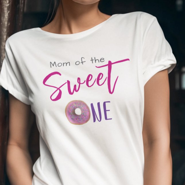 Mum Sweet One Doughnut Pink Girl 1st Birthday Part T-Shirt (Creator Uploaded)