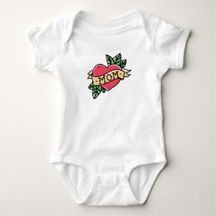 Mum Tattoo Baby Bodysuit