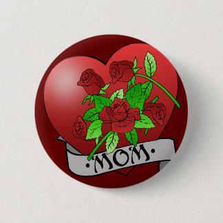 Mum Tattoo Gifts and T-shirts 6 Cm Round Badge