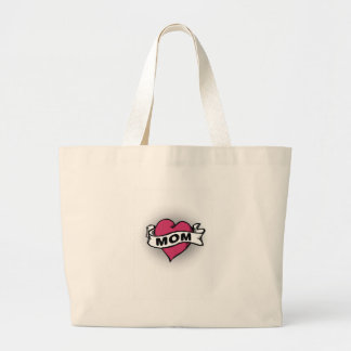 Mum Tattoo Large Tote Bag