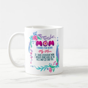 Mum Thanks For Being My Mum Coffee Mug