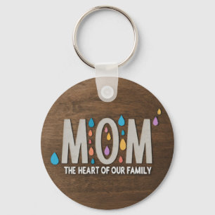 Mum: The Heart of Our Family Key Ring