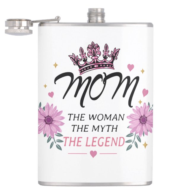 Mum The Legend Mother's Day Gift Hip Flask (Opened)