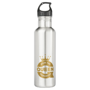 Mum The Queen Gold Creative Typography 710 Ml Water Bottle