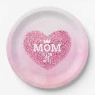 Mum The Queen Mother's Day Paper Plate
