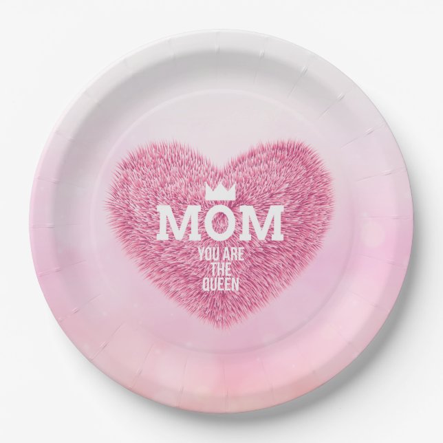 Mum The Queen Mother's Day | Paper Plate (Front)