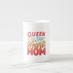Mum, the "Queen of Our Hearts" Bone China Mug