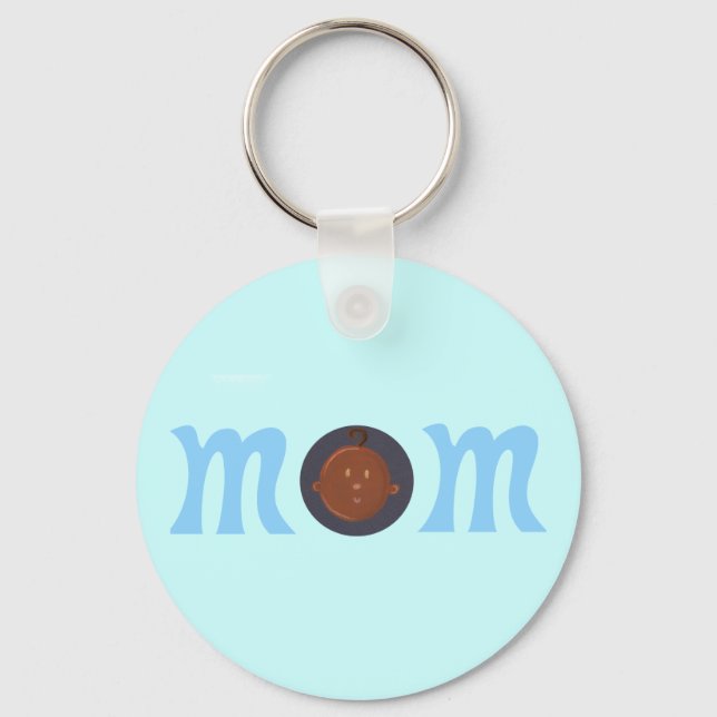 Mum to African baby Key Ring (Front)