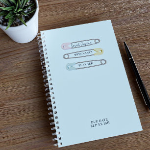 Mum to Be Baby Boy Diaper Pin Pregnancy Planner