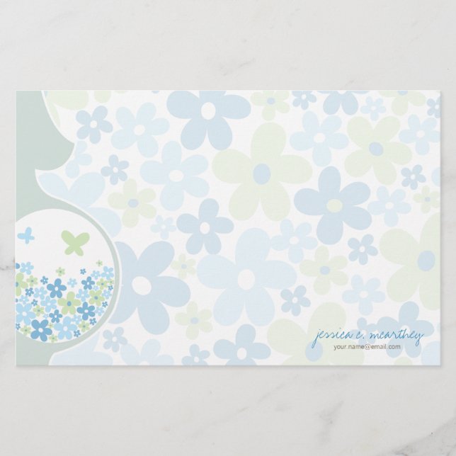 Mum To Be | Baby Boy Thank You Note Stationery (Front)