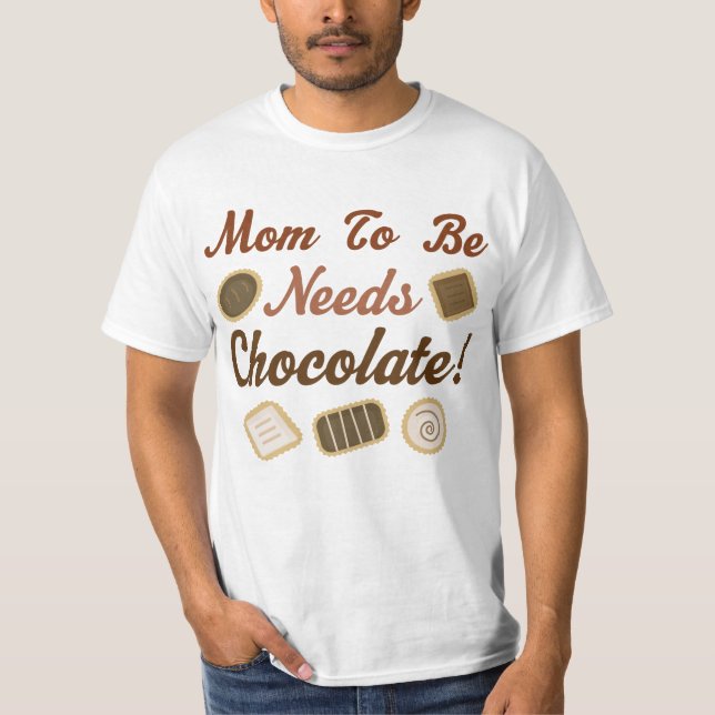 Mum to Be Chocolate T-Shirt (Front)