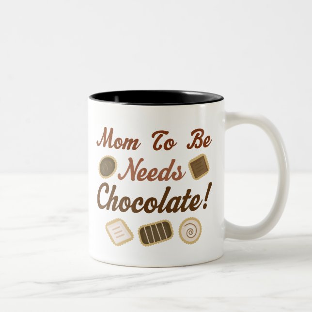 Mum to Be Chocolate Two-Tone Coffee Mug (Right)