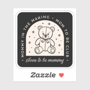 Mum to be club quotes pregnancy announcement black