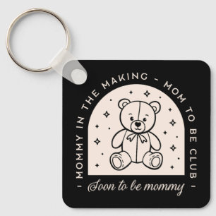 Mum to be club quotes pregnancy announcement key ring
