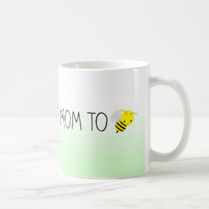 Mum to Be, Cute Bumblebee Green/Yellow Coffee Mug