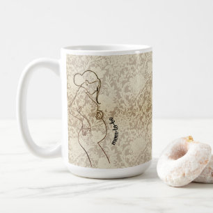 Mum-to-be Faux Lace Coffee Mug