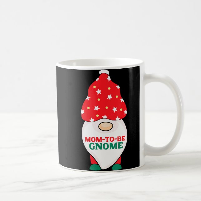 Mum To Be Gnome Fun Pregnant Expecting Christmas P Coffee Mug (Right)