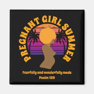 Mum To Be PREGNANT GIRL SUMMER Christian Magnet